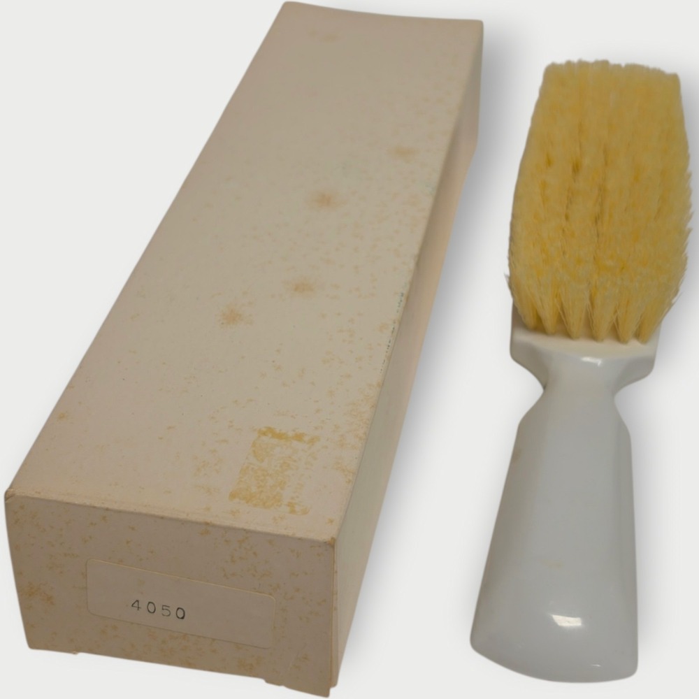 Vintage Stanley 4050 HAIR Brush OR Shoe Utility Brush w/ Original Box NOS Tan